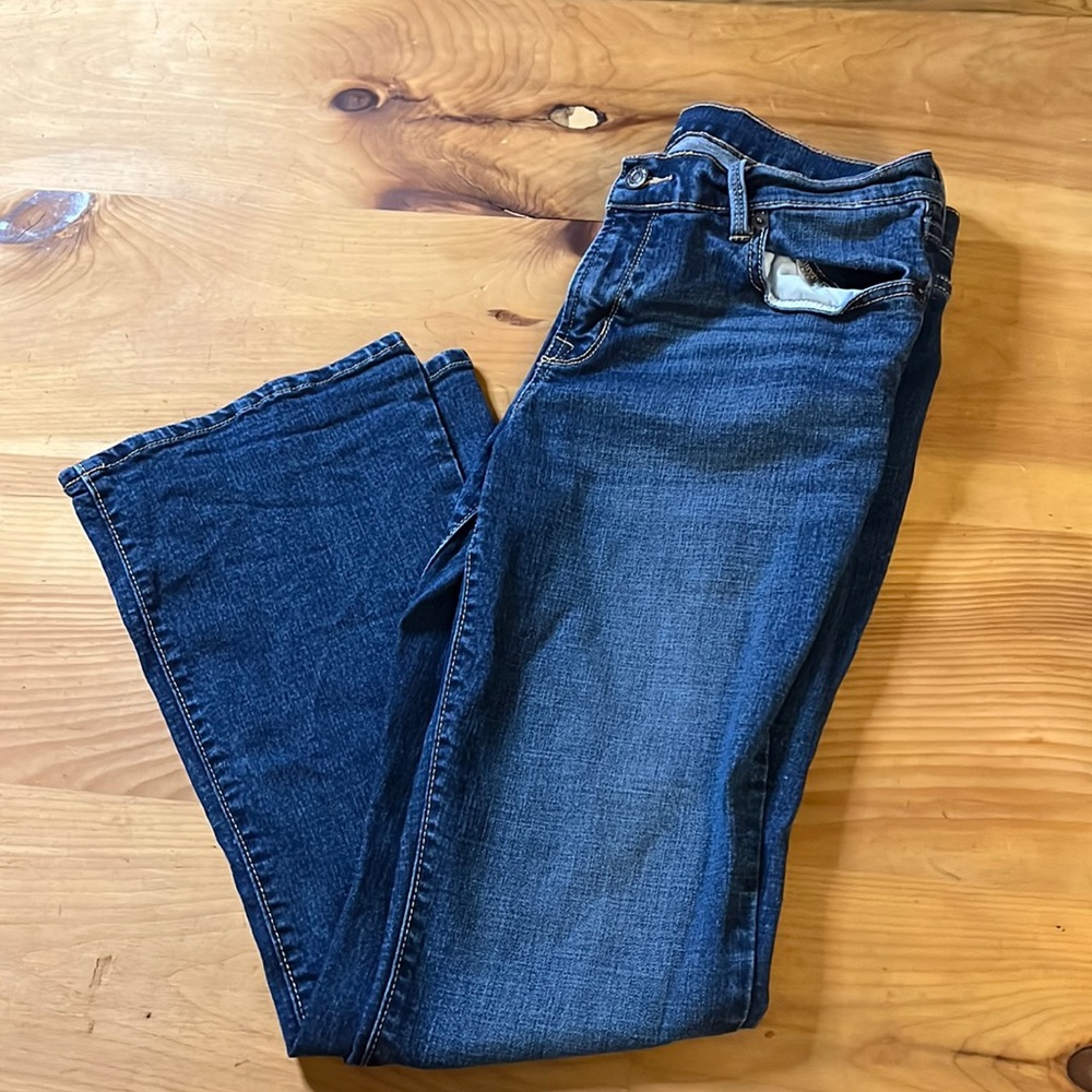Old Navy mid rise straight leg jeans
